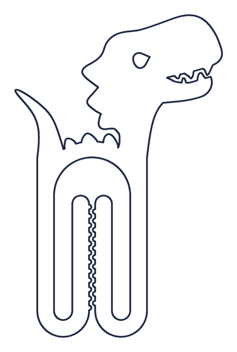 Dibujo del clip de dino